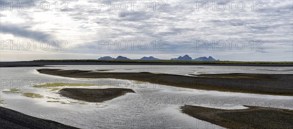 View from the mainland to the Westman Islands