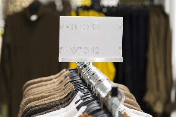 Clothing store price sign mock up