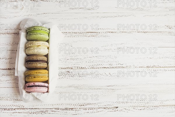 Top view macaron box