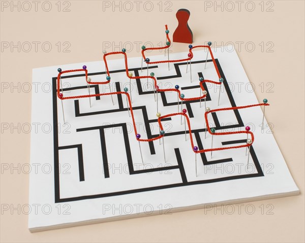 High angle maze thread