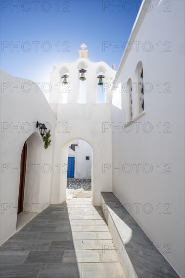 Archway with bells of the Greek Orthodox Chapel of Agios Antonios