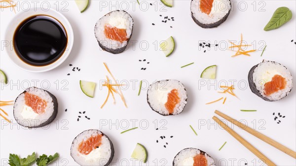 Frame fresh sushi