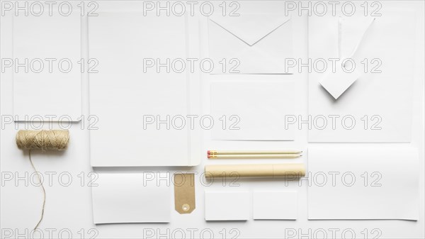 Blank stationery mockup