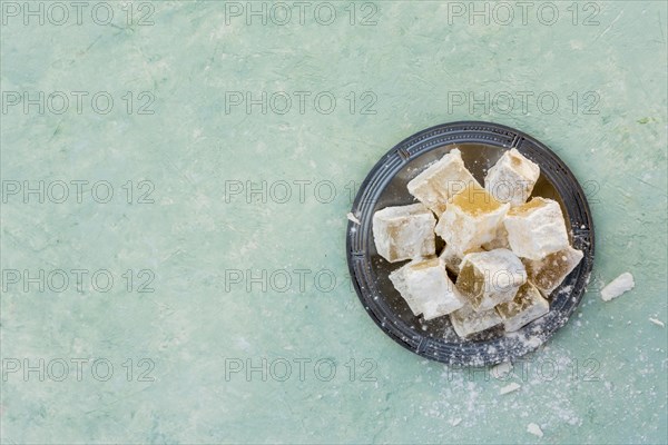 Sweet turkish delight plate