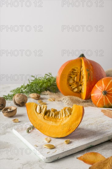 Pumpkin slice wooden board