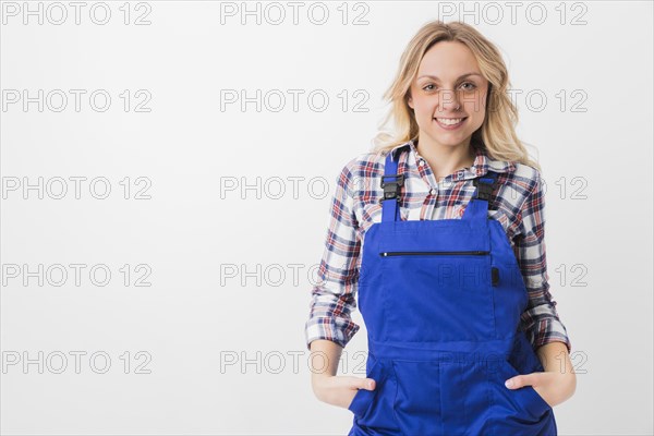 Portrait worker woman