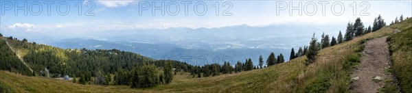 View from the Gerlitzen Alpe into the Drau Valley