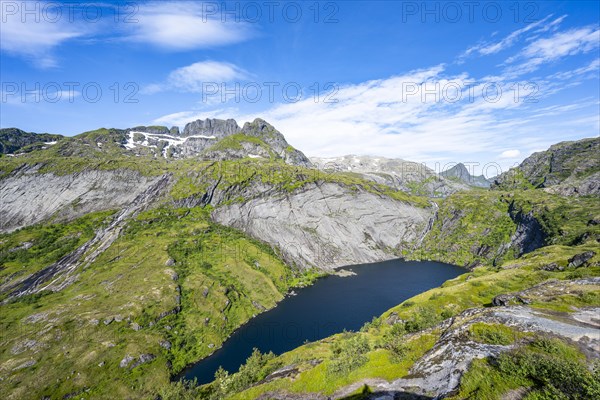 Mountain landscape with lakes