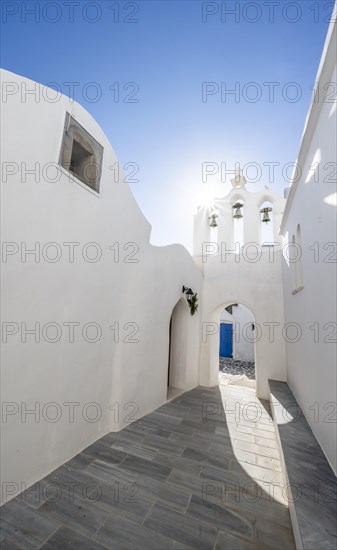 Archway with bells of the Greek Orthodox Chapel of Agios Antonios