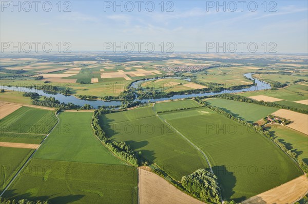 Aerial view over danubia river