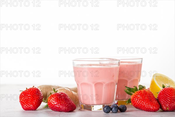 Two delicious red smoothies