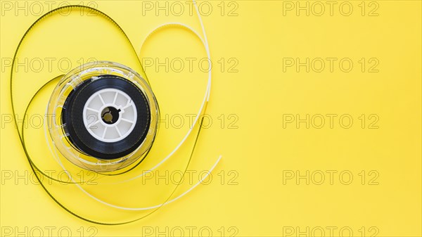 Ribbon film strip yellow