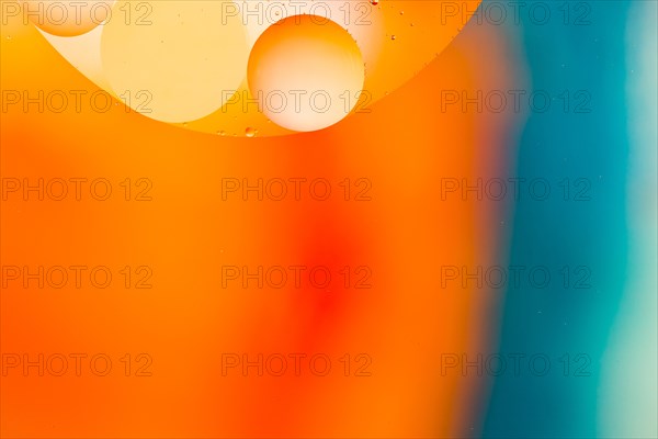 Orange shades bubbles with gradient lights