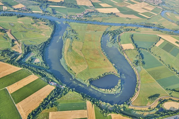 Aerial view over danubia river