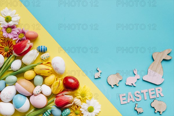 Colorful arrangement easter