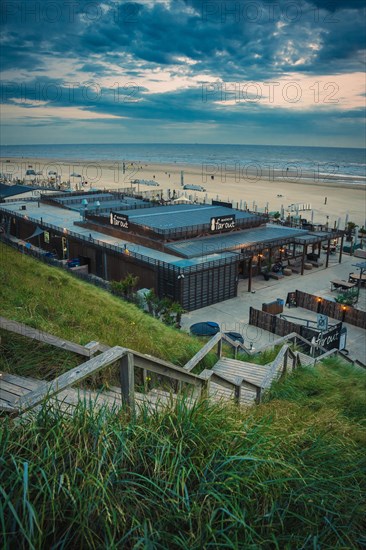 Wooden stairs to the beach