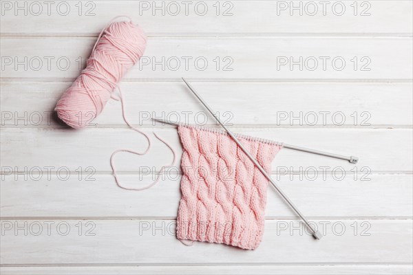 Pink wool needles