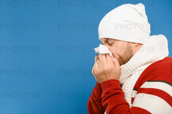 Close up portrait winter model