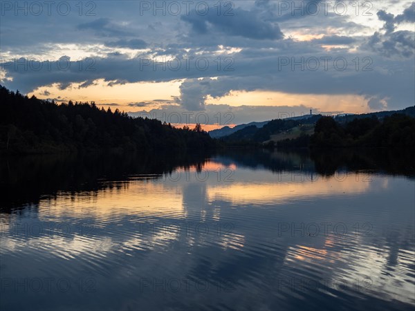 Evening atmosphere after sunset