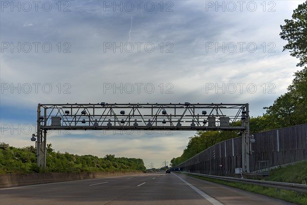 Truck toll check on the motorway