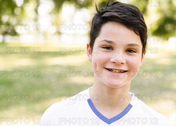 Little boy smiling sportswear