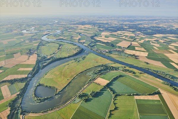 Aerial view over danubia river