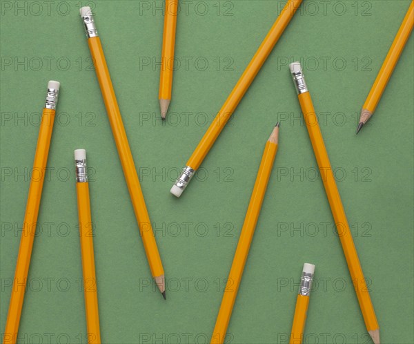 Top view assortment school supplies