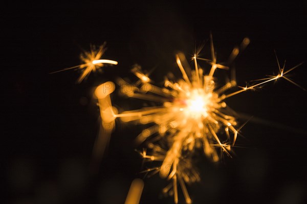 Christmas sparkler dark background