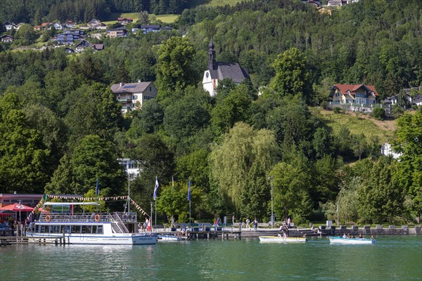 Lakeside promenade with Maria Hilf pilgrimage church