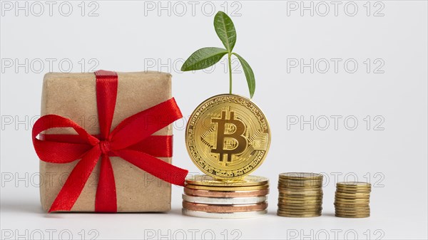 Bitcoin piles gift