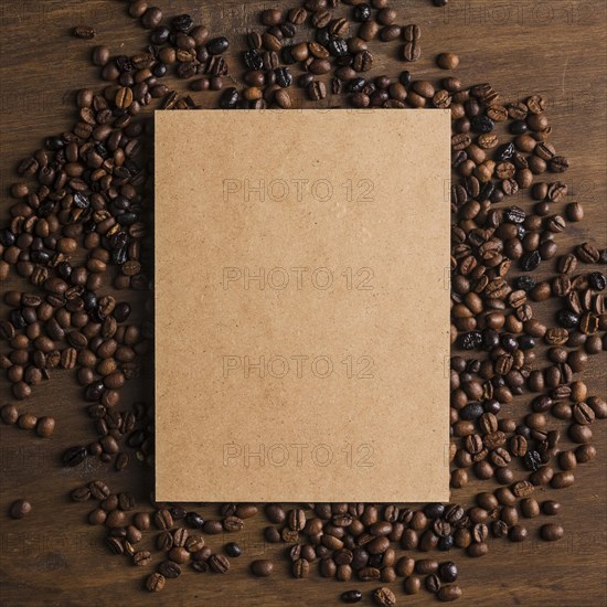 Cardboard package coffee beans