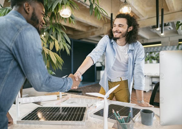 Men shaking hands