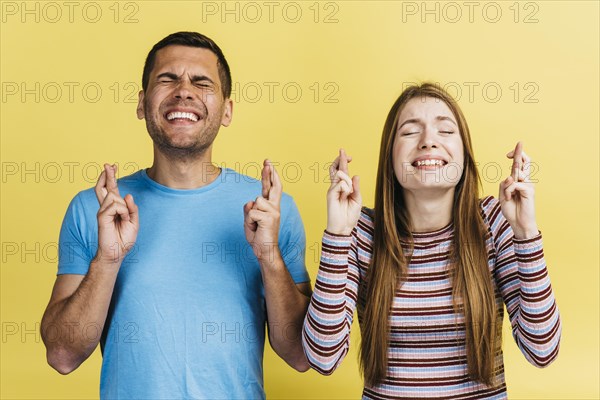 Best friends making wish