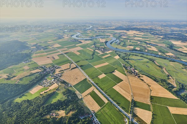 Aerial view over danubia river