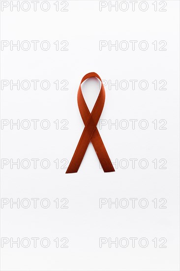 Myeloma ribbon white background