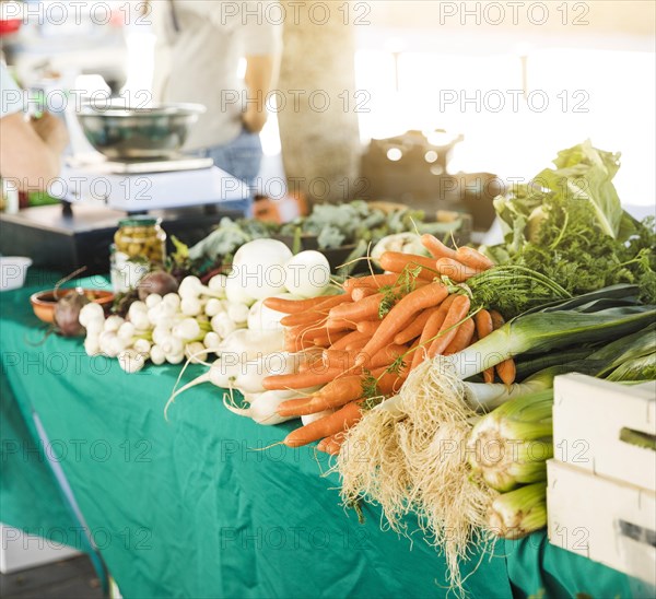 Roots vegetable table sale grocery store market