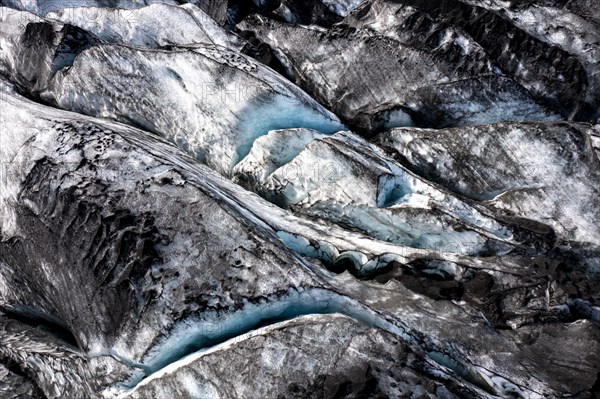 Glacier tongue and ice details