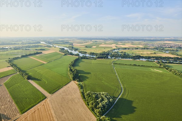 Aerial view over danubia river