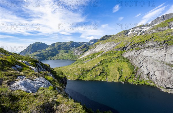 Mountain landscape with lakes