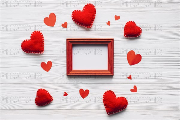 Hearts around frame