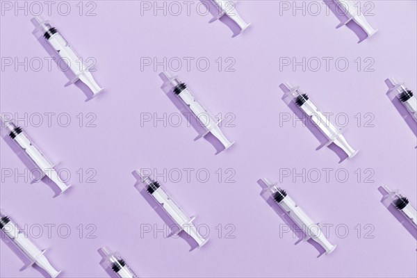 Top view syringes table