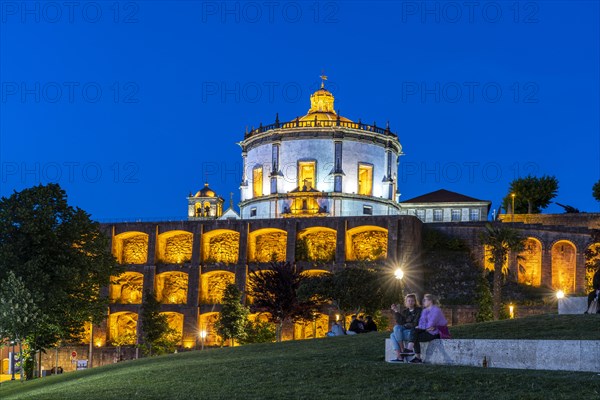 Mosteiro da Serra do Pilar Monastery at dusk