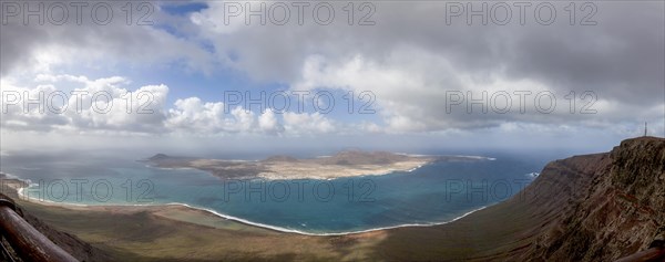 View from Mirador del Rio to Isla Graciosa