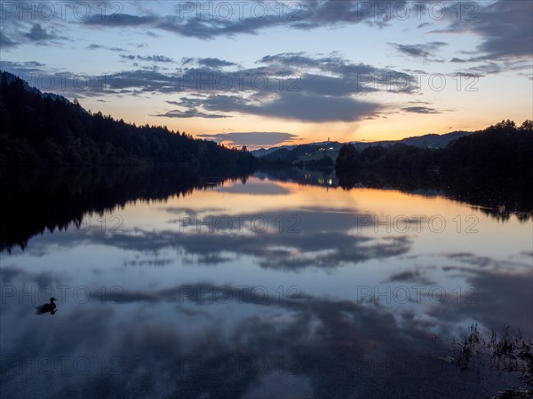 Evening atmosphere after sunset