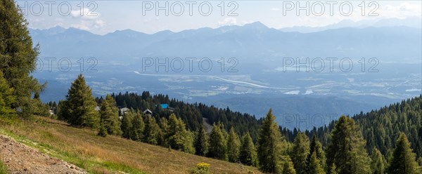 View from the Gerlitzen Alpe into the Drau Valley