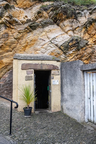 Entrance to St Fillan's Cave