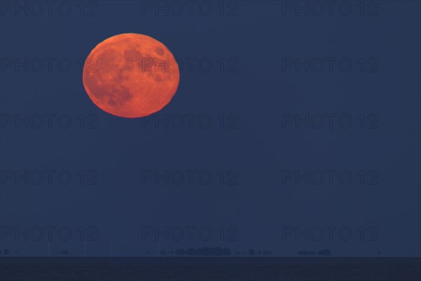 Full moon over the mudflats