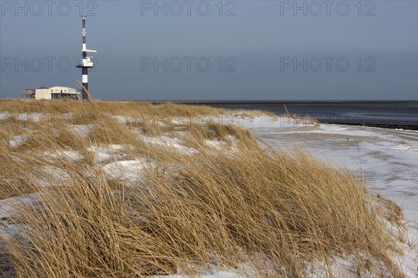 Radar tower on the island of Minsener Oog