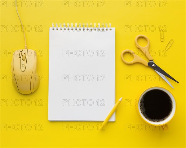 Blank notepad computer mouse