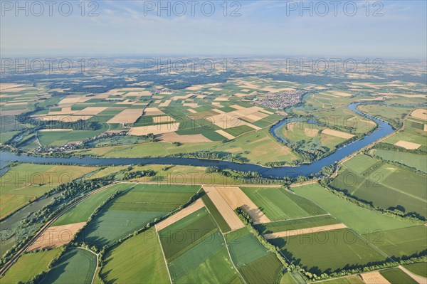 Aerial view over danubia river